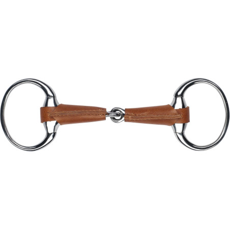 Olivenkopfgebiss Feeling mit Leder ummantelt