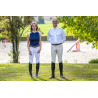 Ärmelloses Turnier-Poloshirt Equithème Judith Damen - Marine