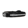 Hundehalsband Equestrian Stockholm mit Strass - Schwarz Edition