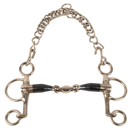 Pelham-Gebiss, kurz, doppelt gebrochen, Sweet Iron, Velari