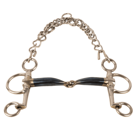 Pelham-Gebiss, einfach gebrochen, kurz, Sweet Iron, Velari