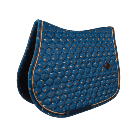 Sattelpad Samt Horse Printing Jumping Kentucky