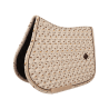 Sattelpad Samt Horse Printing Jumping Kentucky - Beige