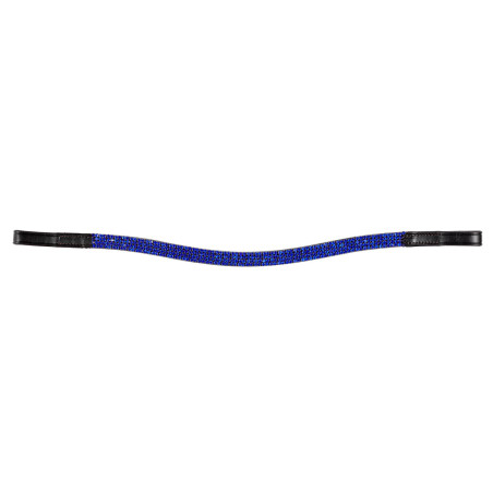 Geformtes Tattini-Stirnband mit blauen Strasssteinen