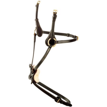 Tattini Kreuzreithalfter mit Lammfell