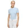 Kurzarm-Turnierpolo Linsay Tommy Hilfiger Equestrian Damen - Süßes Blau