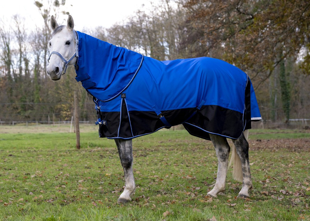 Halsabdeckung Equithème Tyrex 1200 D 0g Blau / Schwarz