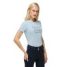 Kurzarm-T-Shirt mit Strass Tommy Hilfiger Equestrian Malibu Damen - Süßes Blau