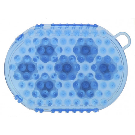 Doppelseitiger Striegel- und Massagehandschuh