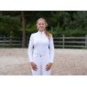 Damen-Langarm-Poloshirt Le Sabotier Ysance - Weiß