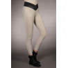 Damenreitleggings Lauria Garrelli Limone mit Vollbesatz aus Silikon - Grau / Beige