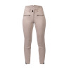 HKM-Reithose Pearl City Damen mit Vollbesatz aus Silikon - Beige