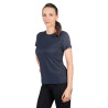 Damen-T-Shirt HKM Sporty Mesh mit kurzen Ärmeln - Tiefblau
