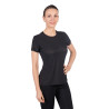 Damen-T-Shirt HKM Sporty Mesh mit kurzen Ärmeln - Schwarz