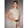 Damen-T-Shirt Lauria Garrelli Limone mit kurzen Ärmeln - Grau / Beige