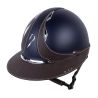 Reithelm Antares Origin Galaxy mit Eclipse-Visier Swarovski - Blau / braunes Leder