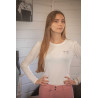 Poloshirt Techty Honey Langarm Pénélope - Ecru