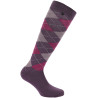 Equithème Argyle Damen Socken - Malve / Pflaume