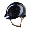 Kep-Helm Smart Nova Metall Polish mit beigem Kinnriemen - Blau