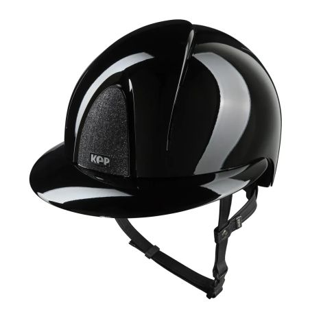 Kep Smart Reithelm Nova Metall poliert Schwarz Star Polo-Visier