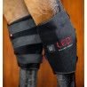 Horseware LED-Rotlicht-Therapie-Sprunggelenkschutz - Schwarz / schwarz