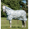 Fliegendecke Horseware Amigo Integrated - Libellenmuster / Silber / Blau / Salbei