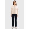 Reißverschluss-Sweatshirt Strick Harcour Amelie - Muschelschale