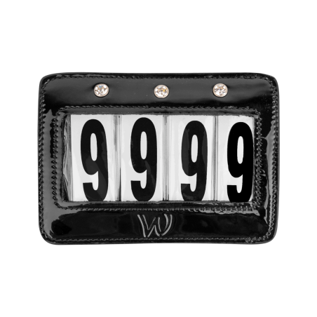 Rechteckige Waldhausen-Startnummern aus Lackleder