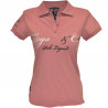 Damen-Poloshirt Cordova Flags & Cup - Altrosa