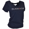 Damen-T-Shirt Amaluza Flags & Cup - Marineblau