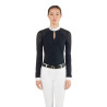Turnierpoloshirt Teresa Ego7 Langarm Damen - Marine