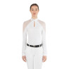 Turnierpoloshirt Teresa Ego7 Langarm Damen - Weiß