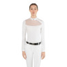 Turniershirt Nina Ego7 Damen langarm - Weiß