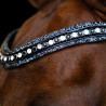 Stirnband Imperial Riding Maxima - Weiß / Schwarz
