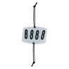 Imperial Riding Wettkampfnummertafel Basic quadratisch 4 Ziffern - Weiß