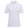 Kurzarm-Turnierpolo Imperial Riding Basic Damen - Weiß