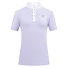 Kurzarm-Turnierpolo Imperial Riding Basic Damen - Glyzinie
