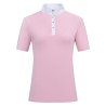 Kurzarm-Turnierpolo Imperial Riding Basic Glam Damen - Zuckerwatte