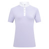 Kurzarm-Turnierpolo Imperial Riding Basic Glam Damen - Glyzinie