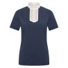 Damen-Turnierpolo kurzarm Imperial Riding Shine - Marine