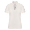 Damen-Turnierpolo kurzarm Imperial Riding Shine - Weiß