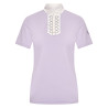 Damen-Turnierpolo kurzarm Imperial Riding Shine - Glyzinie