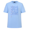 Damen-T-Shirt HV Polo Jenny mit kurzen Ärmeln - Puderblau