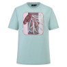 Damen-T-Shirt HV Polo Jutta mit kurzen Ärmeln - Aqua Sky