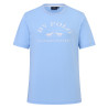 Damen-T-Shirt HV Polo Natalie mit kurzen Ärmeln - Puderblau