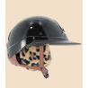 Winter-Fellüberzug für Armet-Helm Flex-On - Leo Schokolade