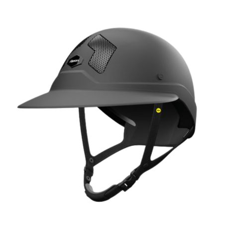 Mips Flex-on Armet Helm schwarz, Angel Dark Schirm, schwarzer Kinnriemen