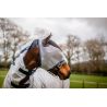 Fliegenmaske Horseware Mio ohne Ohren - Mondgrau / Marineblau