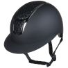 HKM Glamour Shield Reithelm - Schwarz / silbern