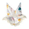 Fliegenhaube Hobby Horsing Print HKM - Weiß mit kleinen Herzen